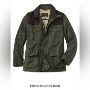 Vintage Barbour “Hackerton” Waxed Cotton Jacket